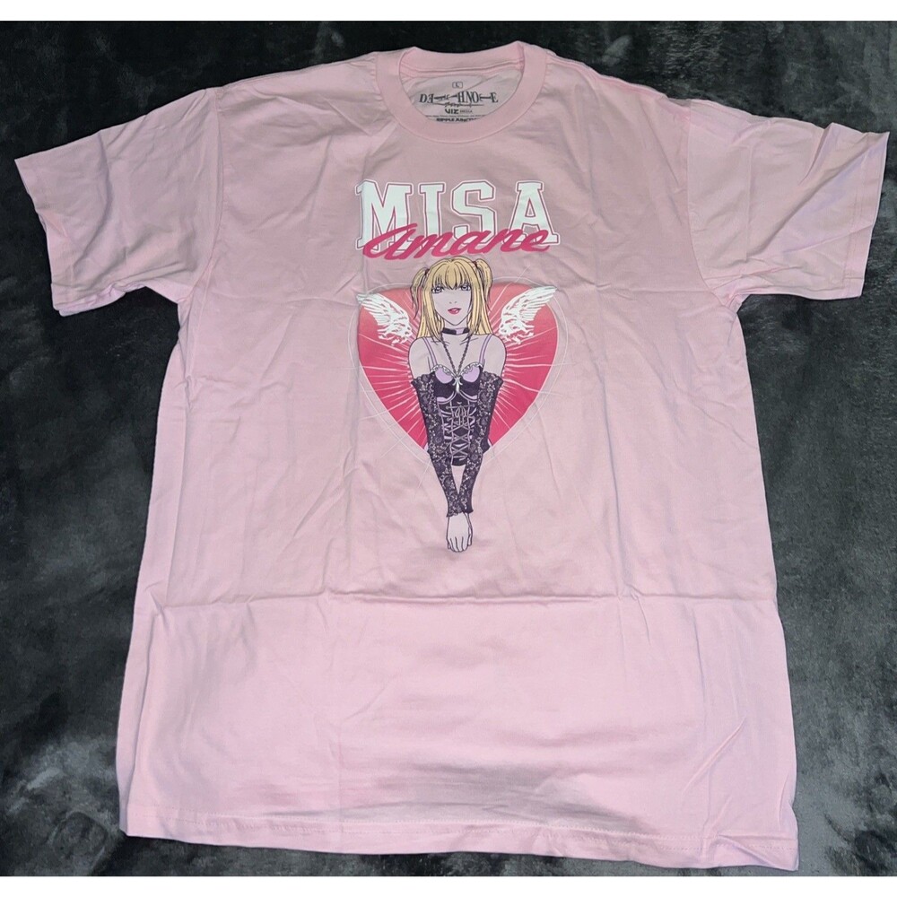2XL RIPPLE JUCTION DEATH NOTE MISA AMANE HEART PINK T-SHIRT K153 NWOT